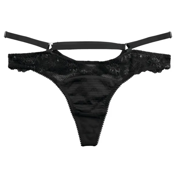 DIA VON TEESE D23945 DITA VON TEESE MADAME X G STRING THONG BLACK XS NEW