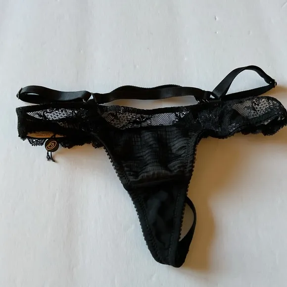 DIA VON TEESE D23945 DITA VON TEESE MADAME X G STRING THONG BLACK XS NEW