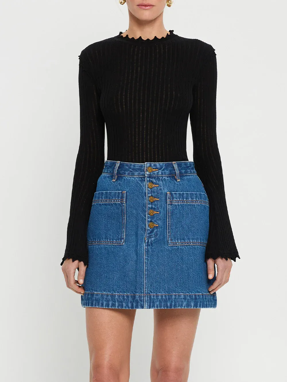 Diana Knit Top - Black