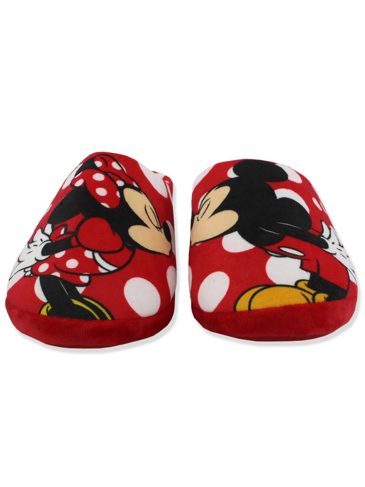 Disney Mickey and Minnie Mouse Adult Scuff Slippers