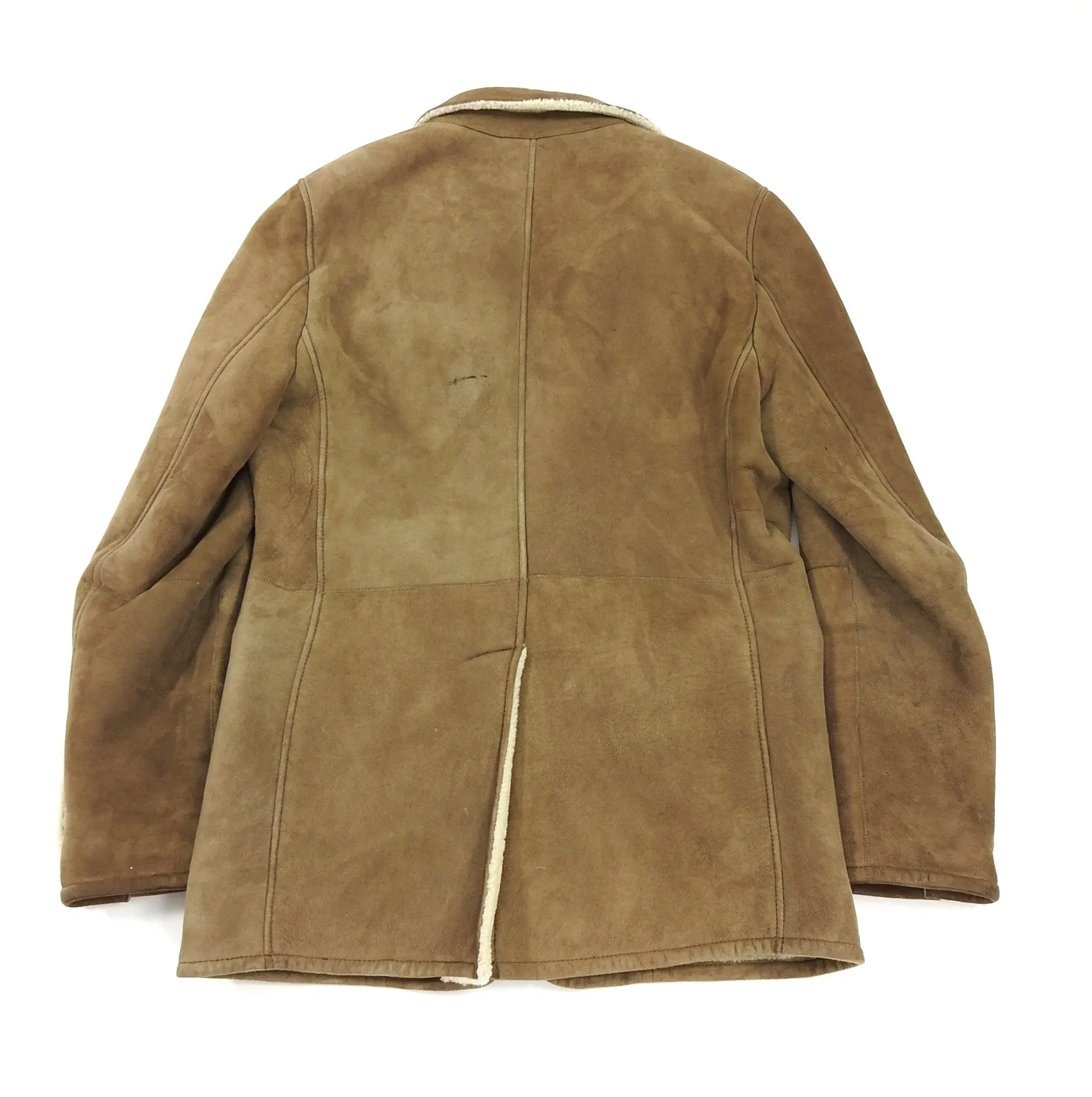 Dolce & Gabbana Long Brown Shearling Coat - XL