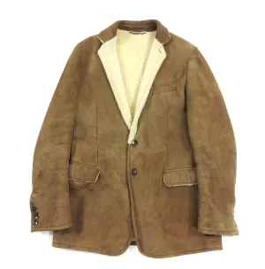 Dolce & Gabbana Long Brown Shearling Coat - XL