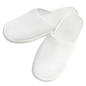 Duncan Stewart Disposable Towelling Slippers Velour Closed Toe - Bundle Options of 10, 15 & 20