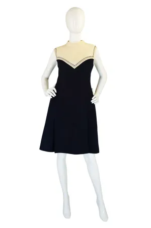 Early 1980s Stitch Detail Courreges Dress