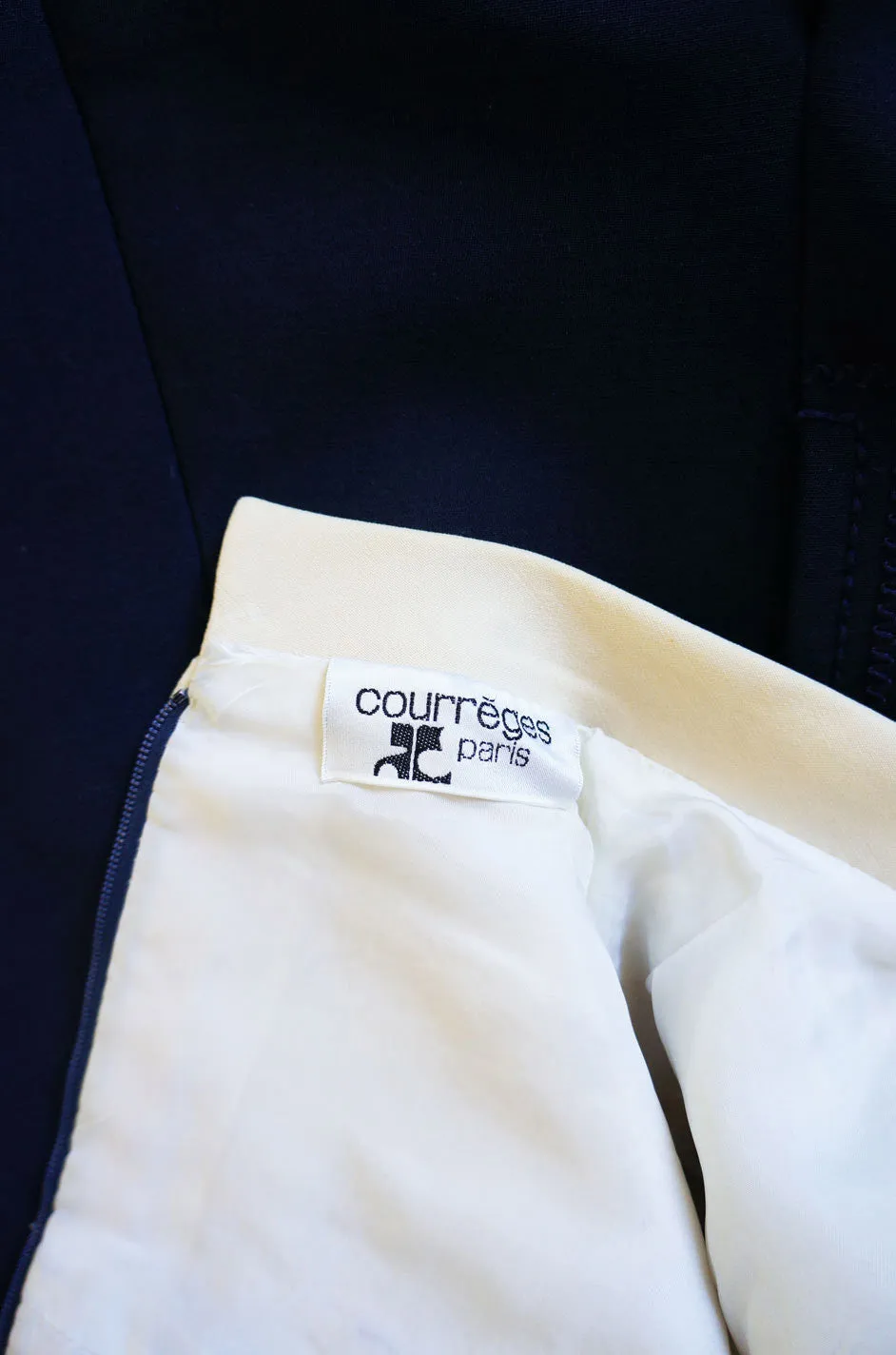 Early 1980s Stitch Detail Courreges Dress