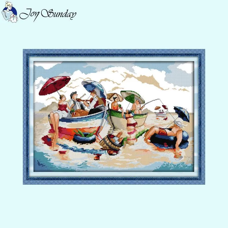 Enjoy Life Character Patterns DIY Cross Stitch