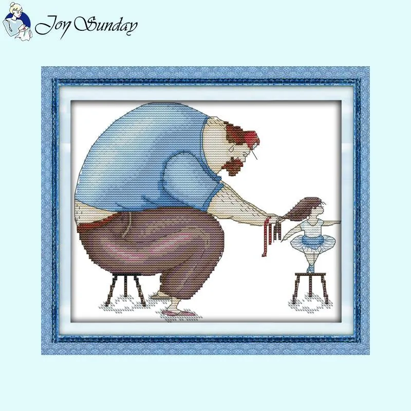 Enjoy Life Character Patterns DIY Cross Stitch