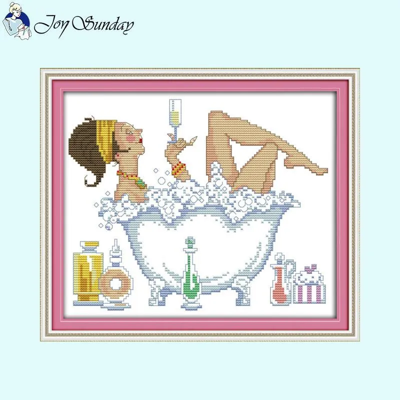 Enjoy Life Character Patterns DIY Cross Stitch