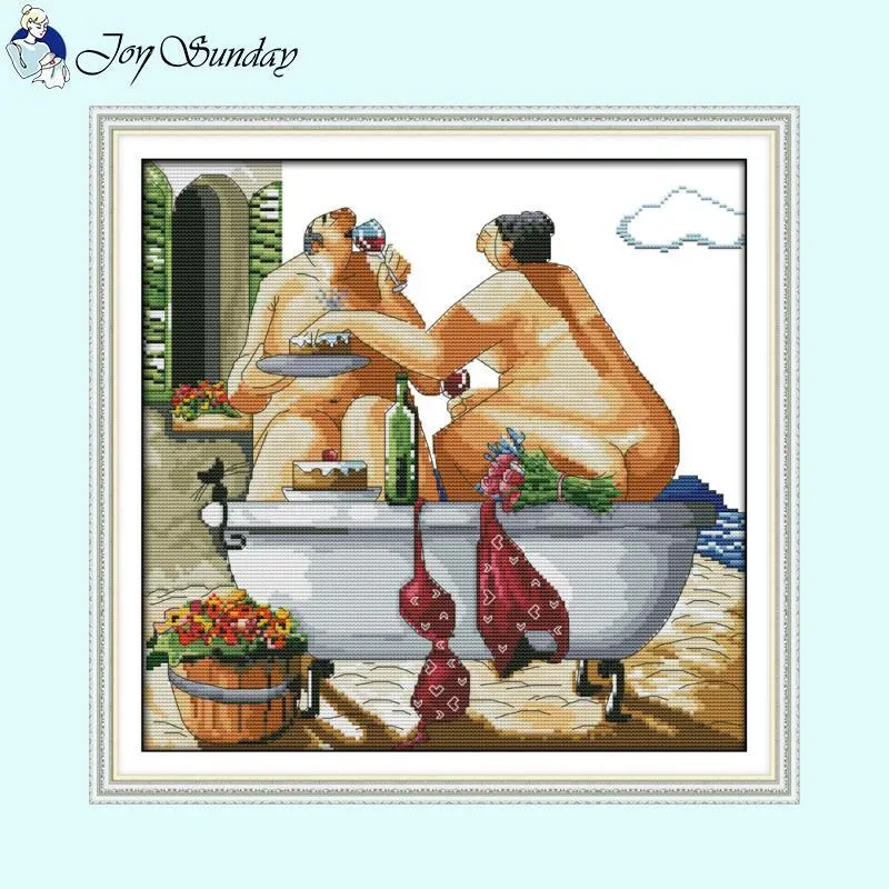 Enjoy Life Character Patterns DIY Cross Stitch