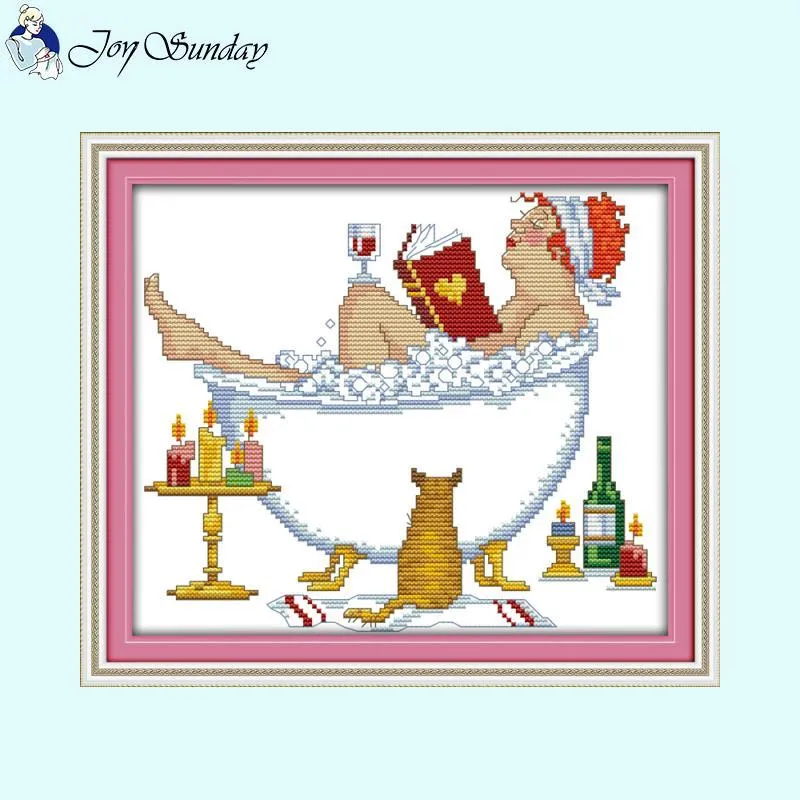 Enjoy Life Character Patterns DIY Cross Stitch