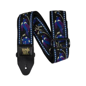Ernie Ball Classic Jacquard Guitar Strap, Purple Pleasant Pheasant