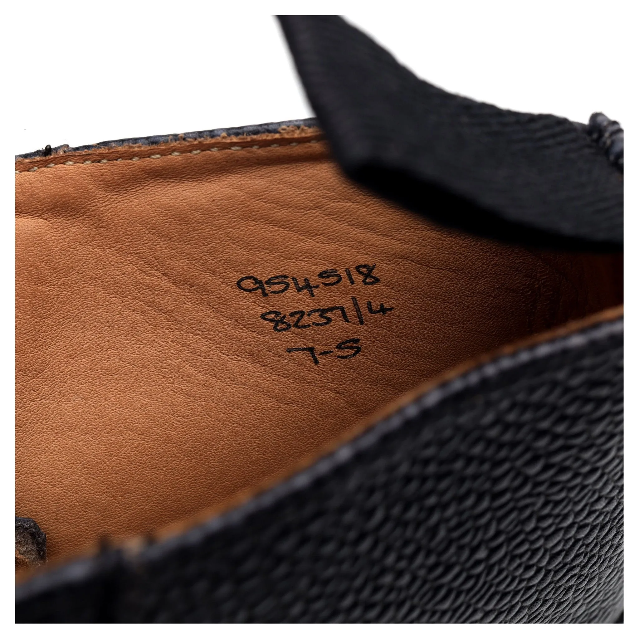 'Ethan' Navy Blue Grain Leather Monkey Boot UK 7
