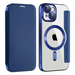 Etui Flip Wallet Magsafe iPhone 14 Plus - Niebieski