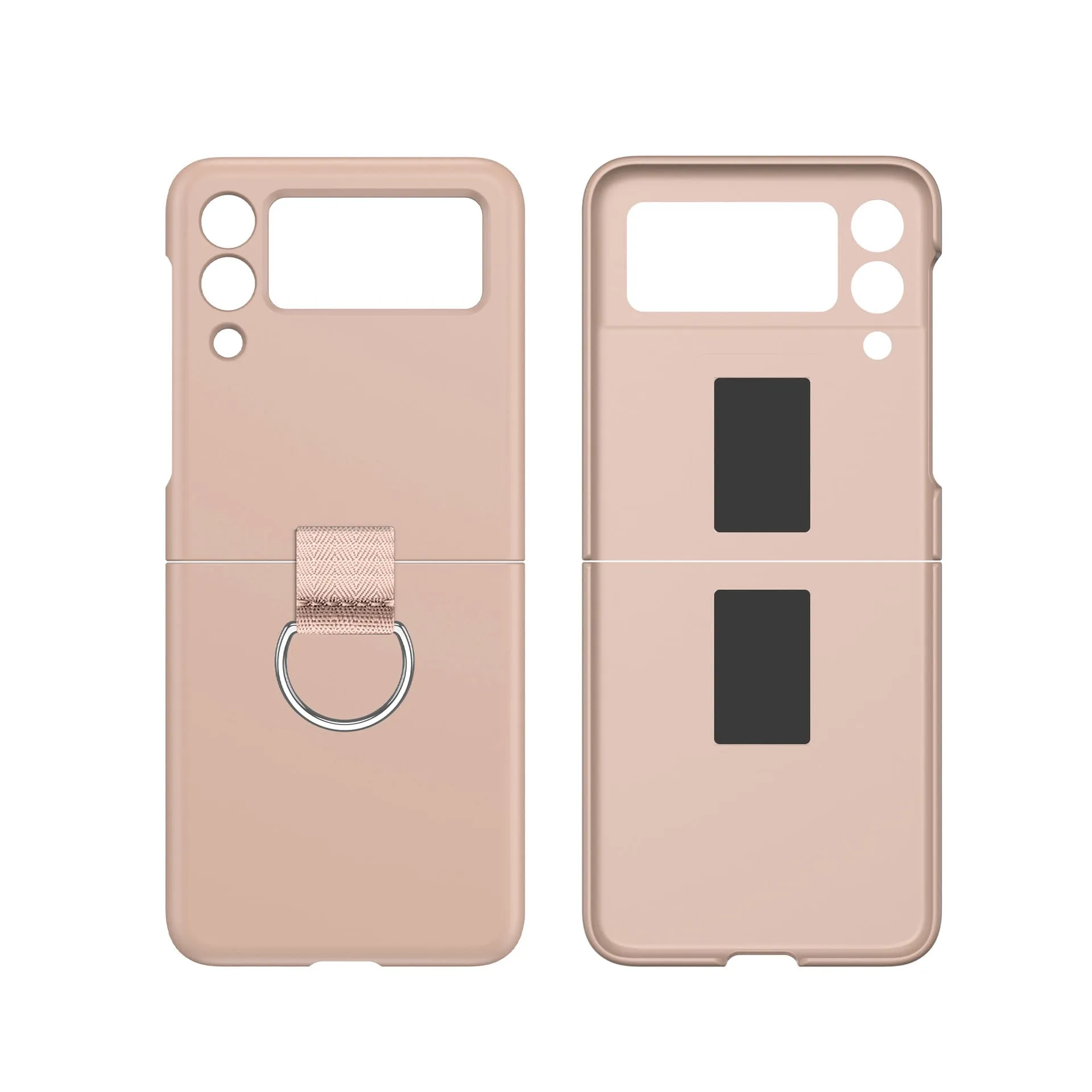 Etui z Ringiem Flip Case do Samsung Galaxy Z Flip 3 - Różowy