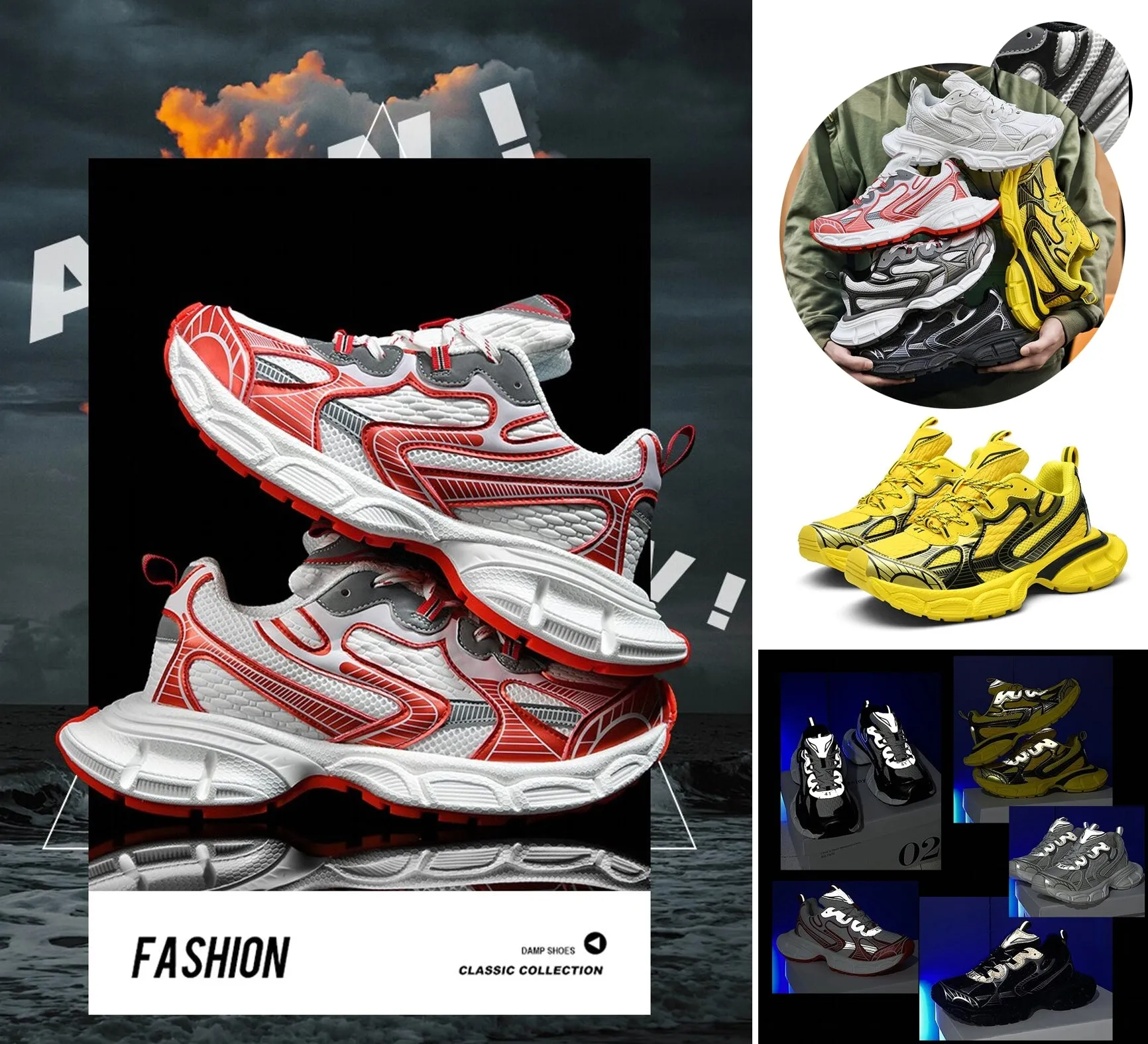 Fashion Platform Loafers Running Shoe For Men
