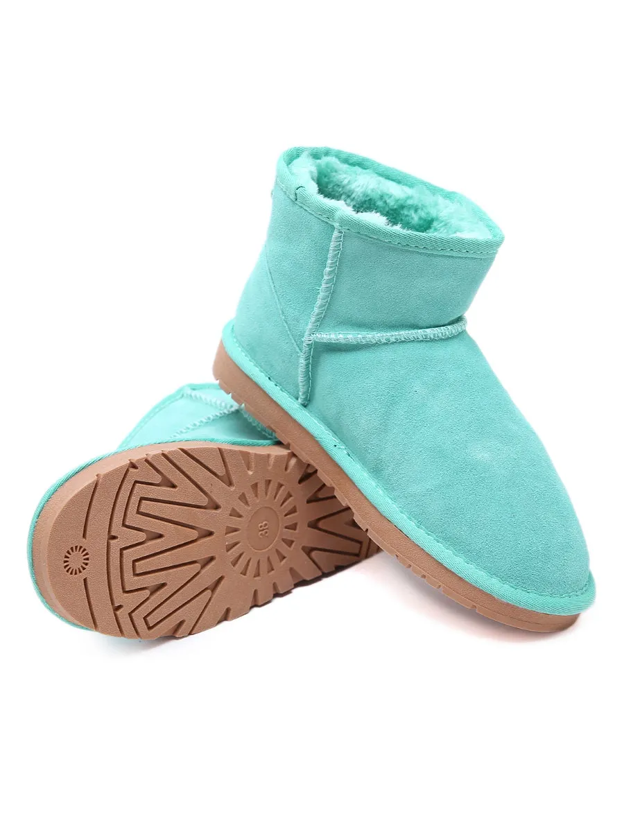 Faux Fur-Lined Ultra Mini Shearling Boots