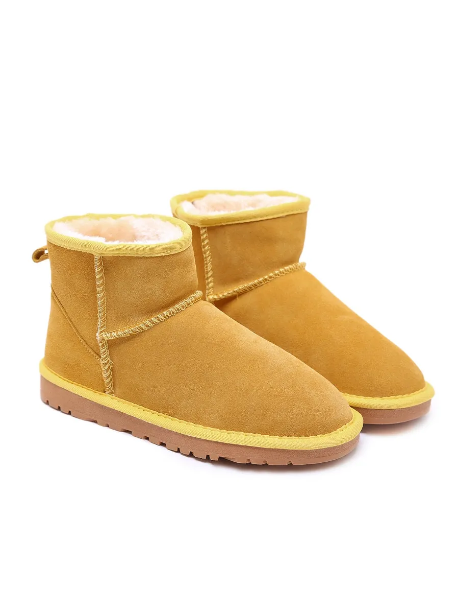 Faux Fur-Lined Ultra Mini Shearling Boots