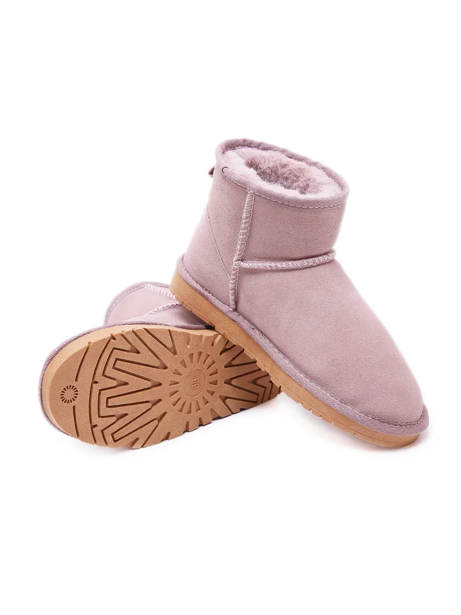 Faux Fur-Lined Ultra Mini Shearling Boots