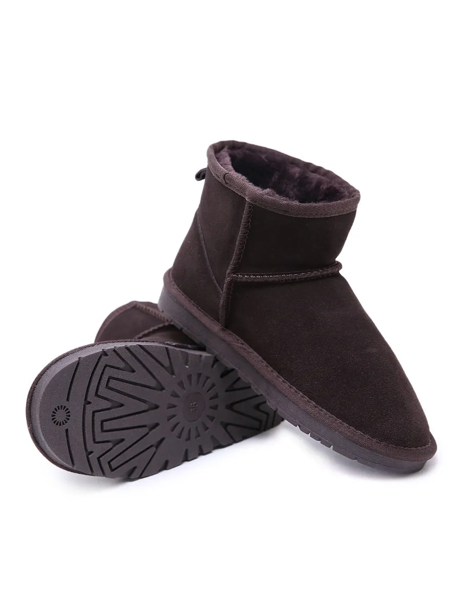 Faux Fur-Lined Ultra Mini Shearling Boots
