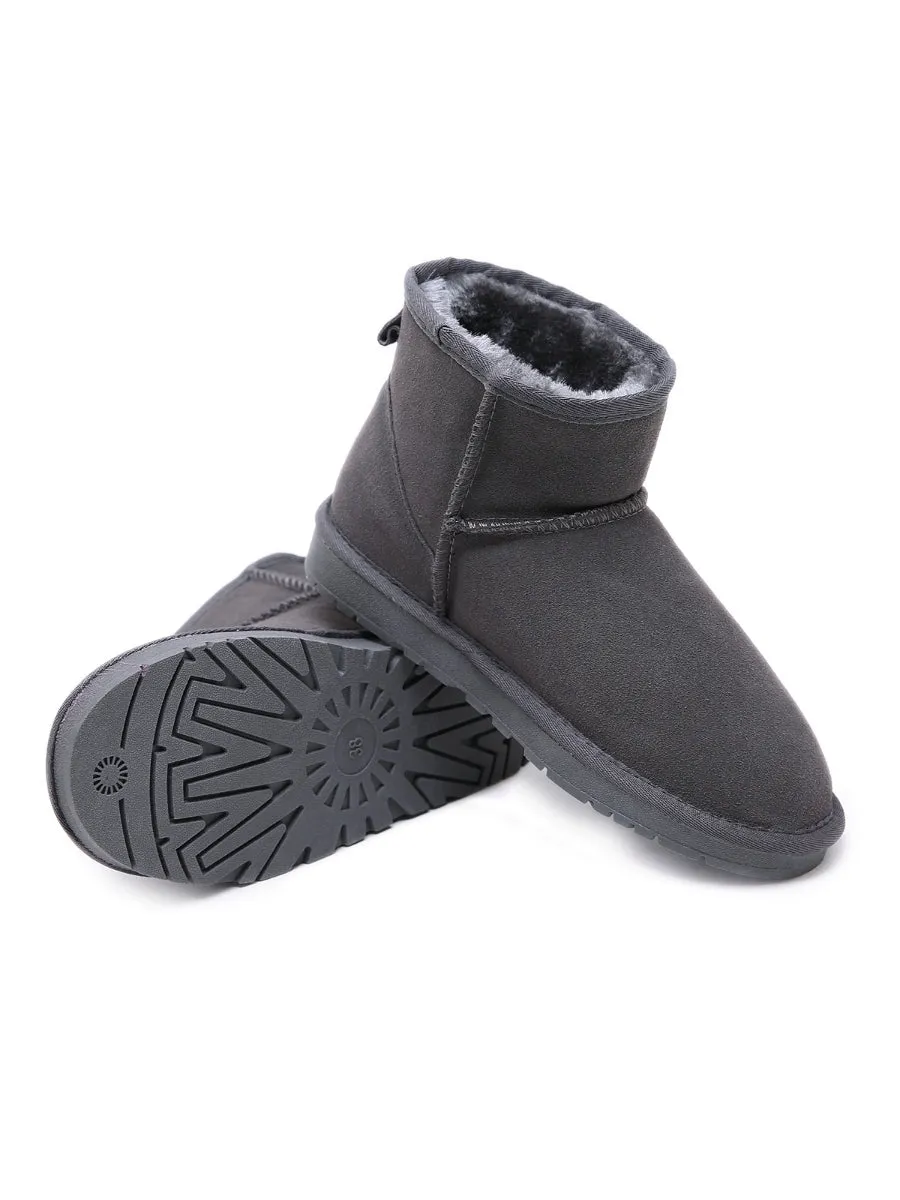 Faux Fur-Lined Ultra Mini Shearling Boots
