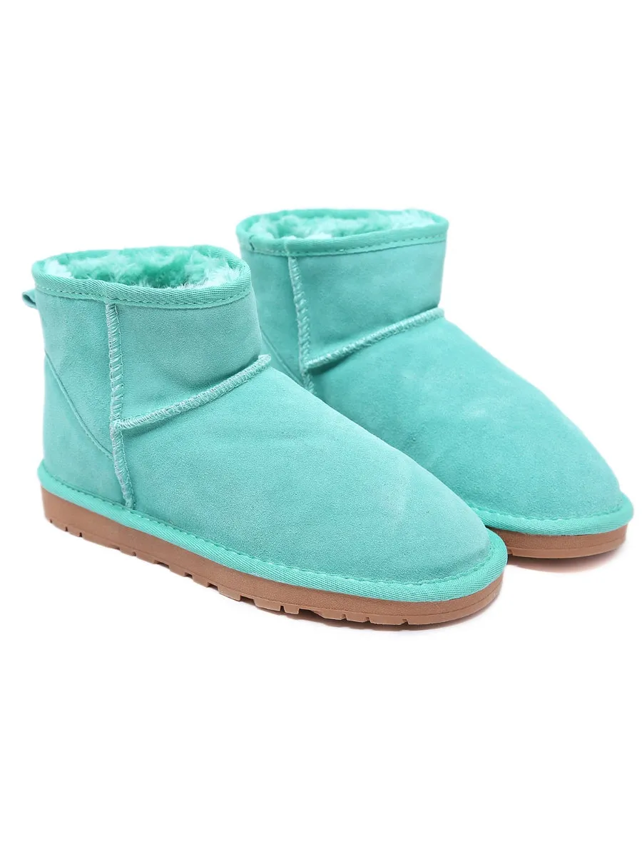 Faux Fur-Lined Ultra Mini Shearling Boots