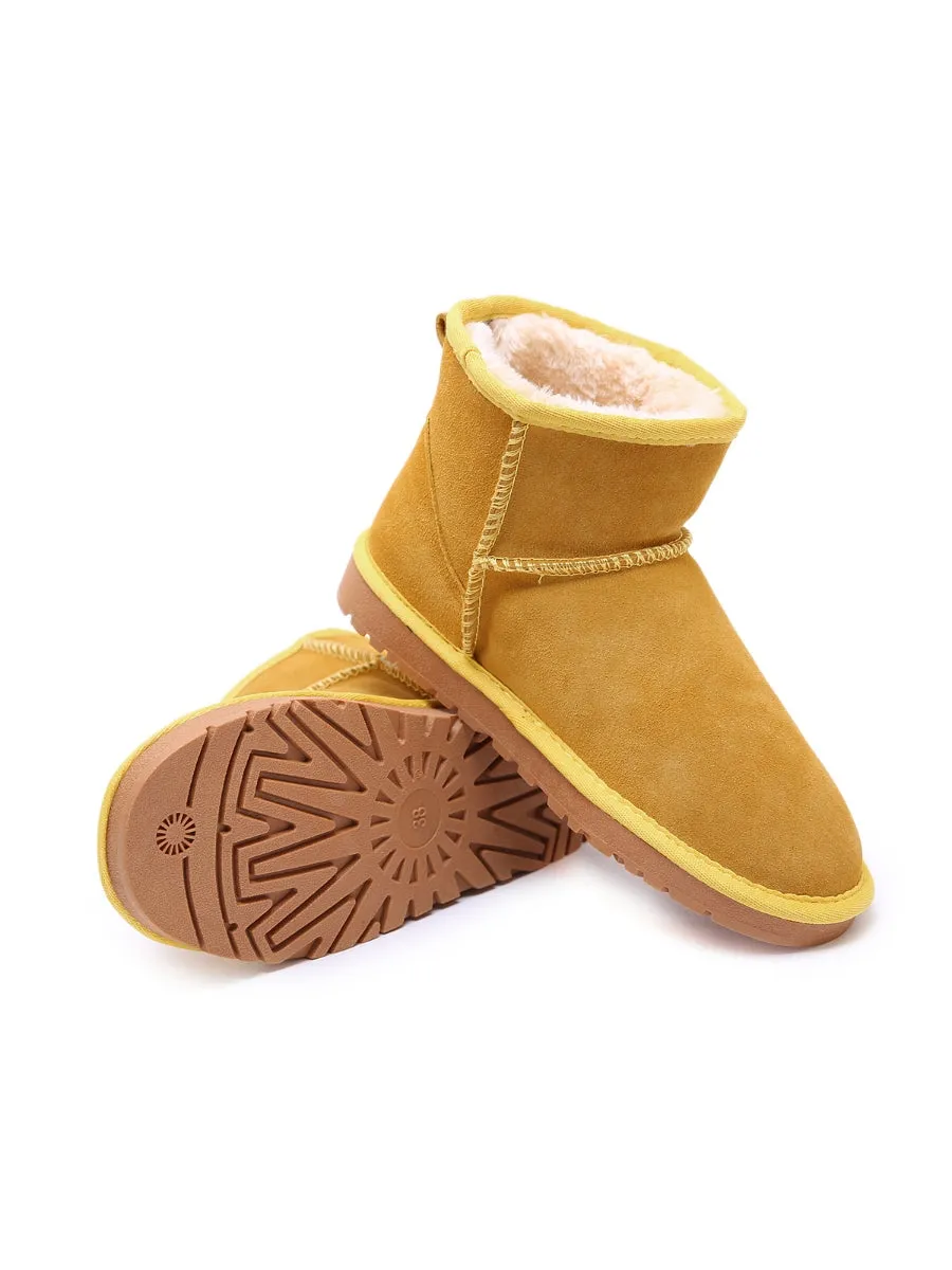 Faux Fur-Lined Ultra Mini Shearling Boots