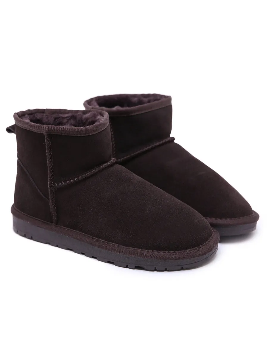 Faux Fur-Lined Ultra Mini Shearling Boots