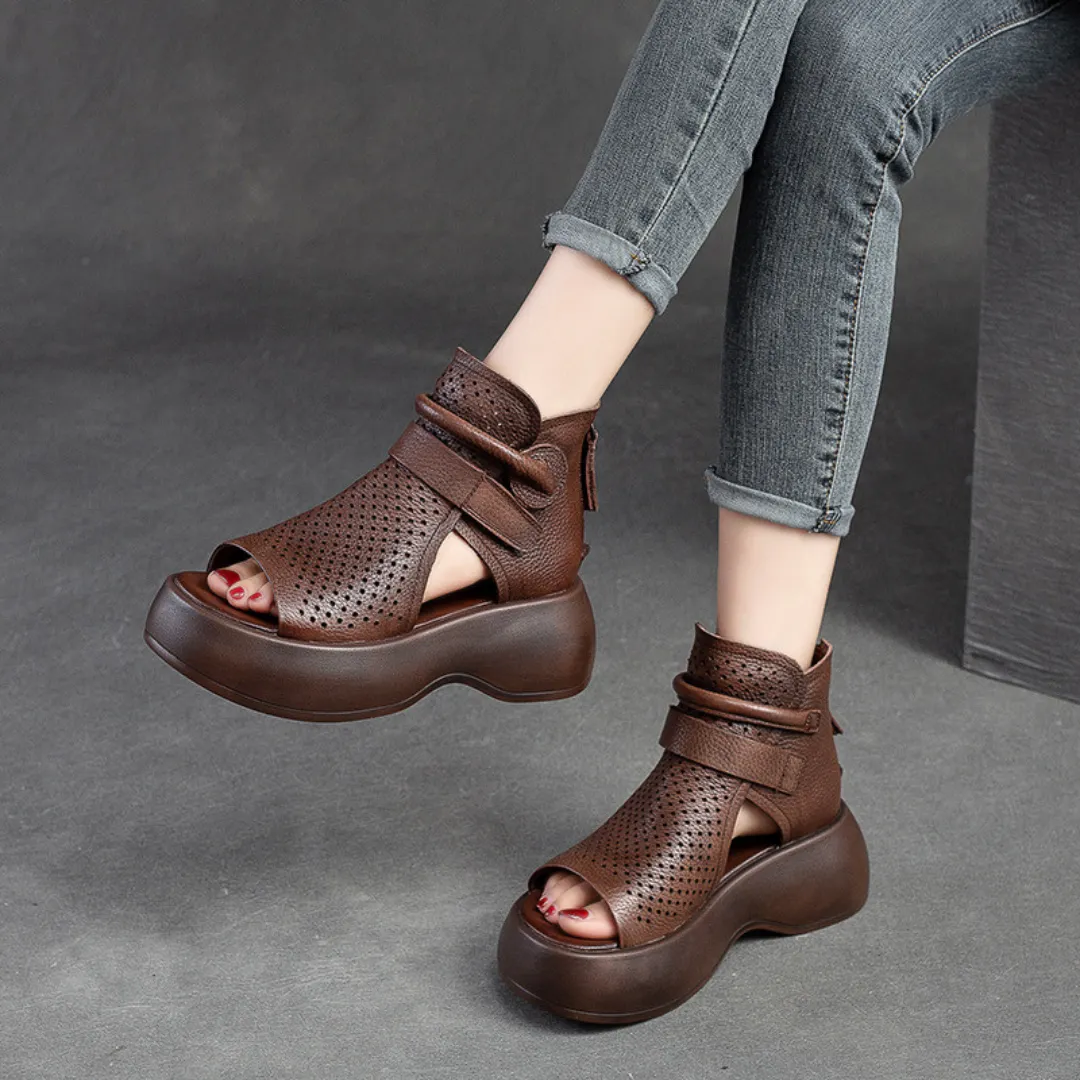 Federica - Timeless Leather Orthopedic Sandals