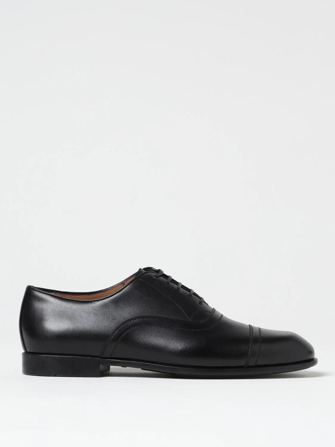 Ferragamo Brogue Shoes Men Black
