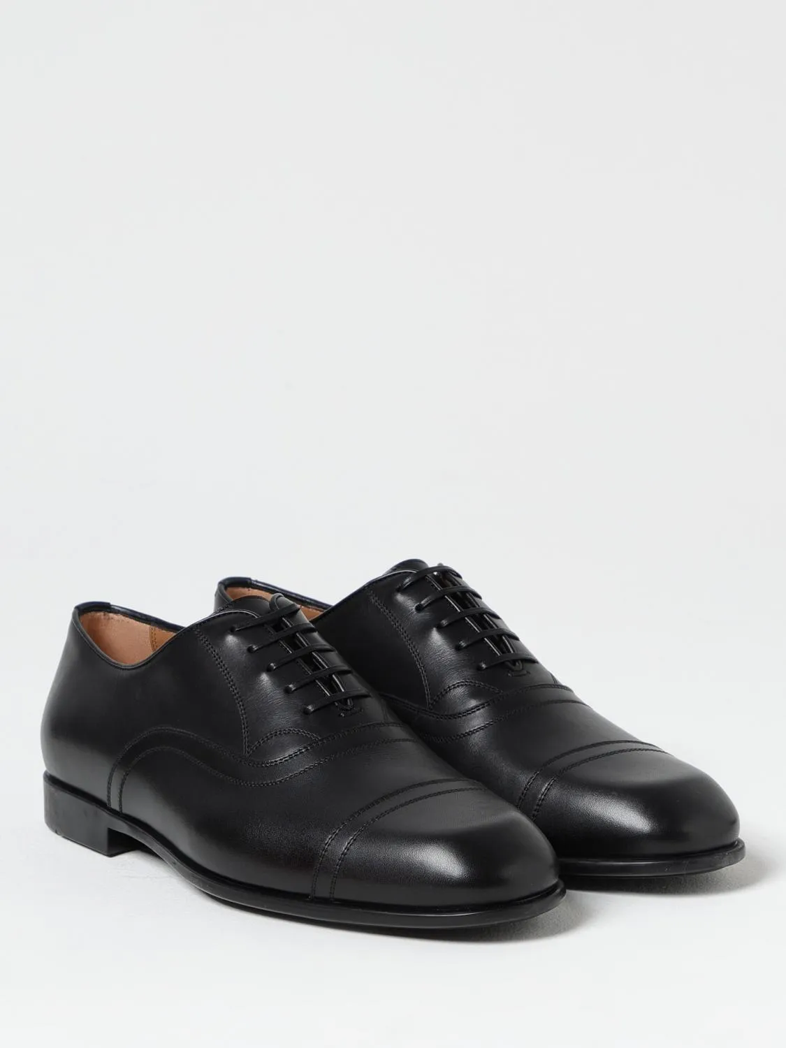 Ferragamo Brogue Shoes Men Black