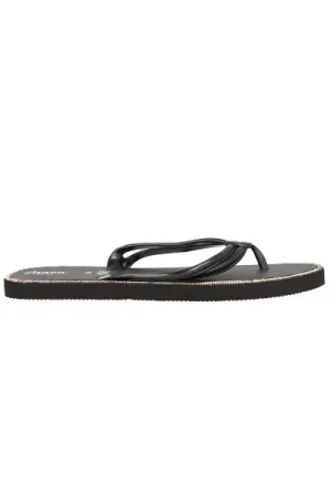 Flip Flop Chinela Nudo Brillos