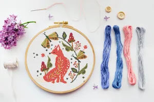 Folk Fox Cross Stitch pattern #216