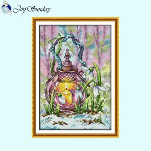Four Seasons Lift Lamp Needlework Shop
