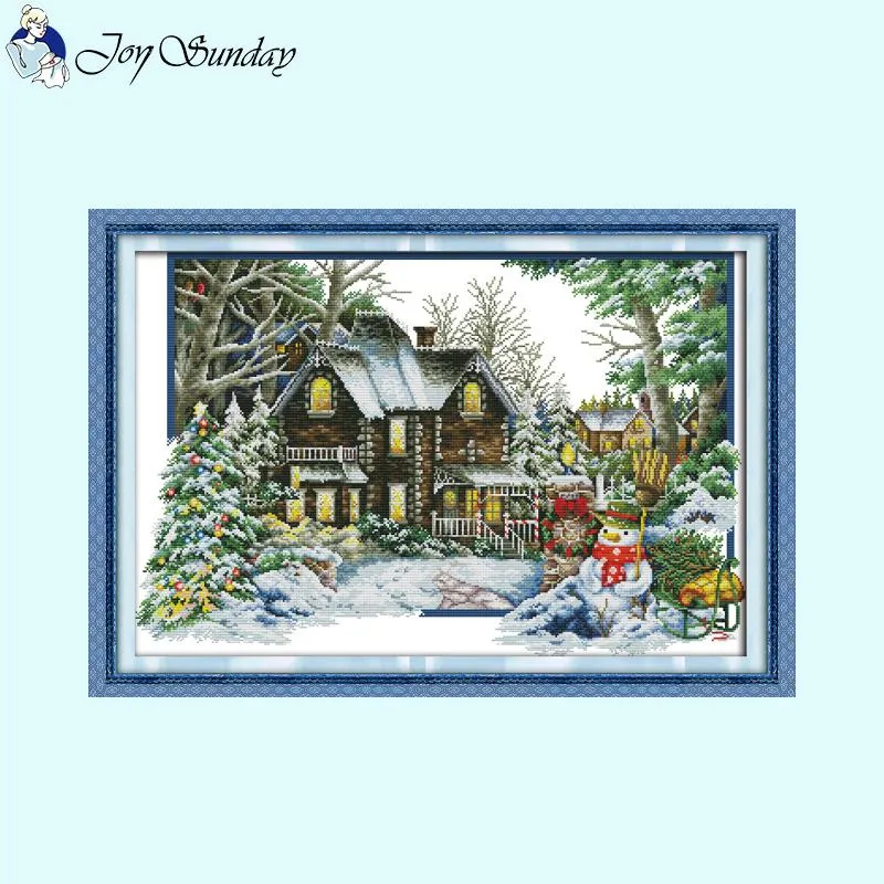 Four Seasons Scenery Cross Stitch Kits Printing