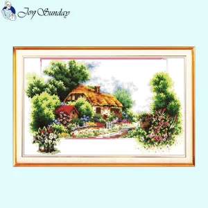 Four Seasons Scenery Cross Stitch Kits Printing