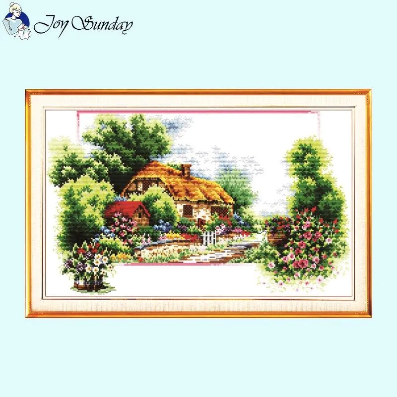 Four Seasons Scenery Cross Stitch Kits Printing
