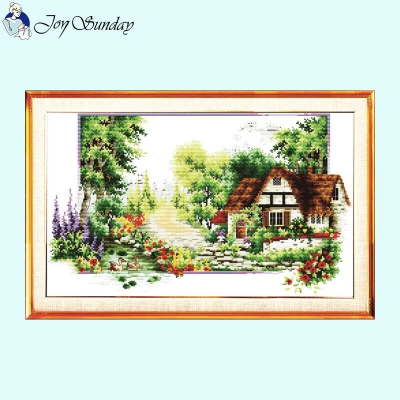 Four Seasons Scenery Cross Stitch Kits Printing
