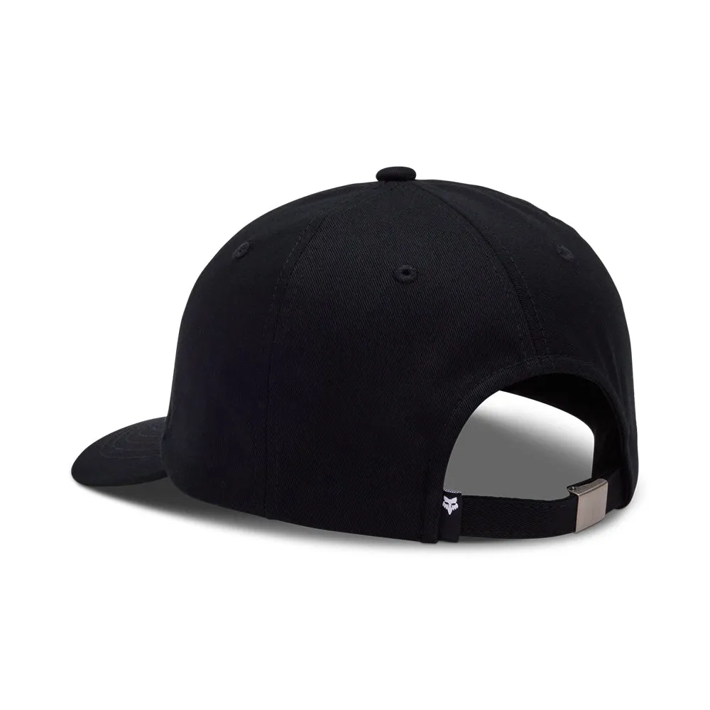 Fox Wordmark Adjustable Hat - Black/White
