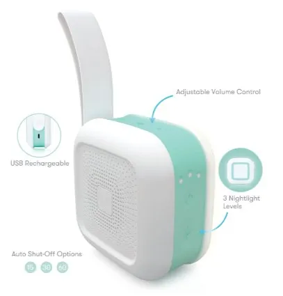 FridaBaby 2-in-1 Portable Sound Machine   Nightlight