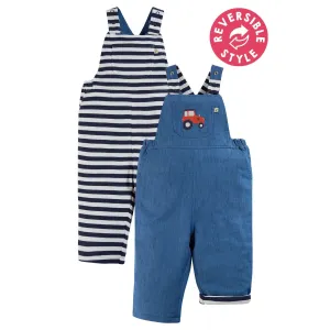 Frugi Sonny Infant Reversible Dungarees Dus209