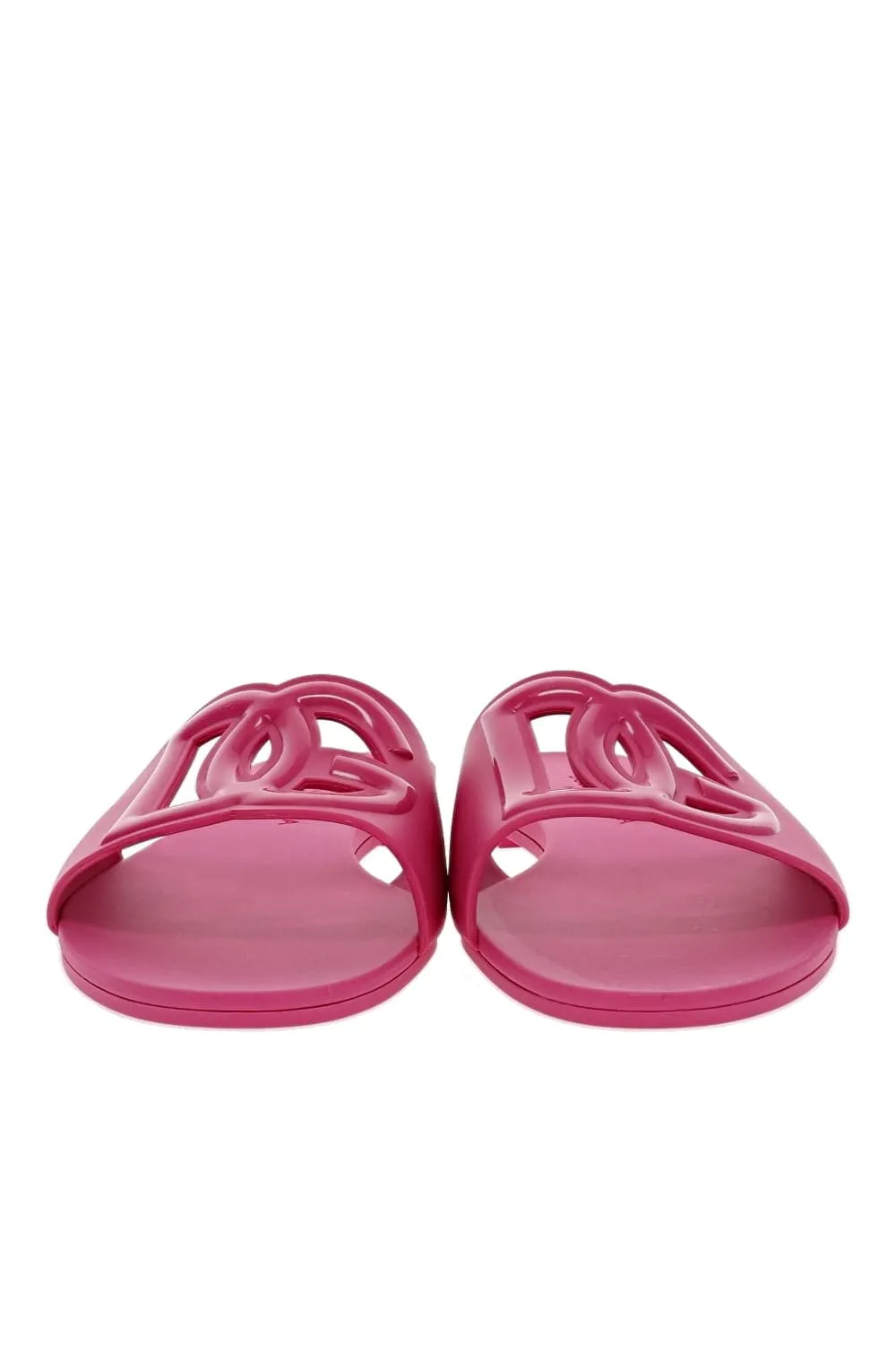 Fuchsia Logo Rubber Beachwear Sliders