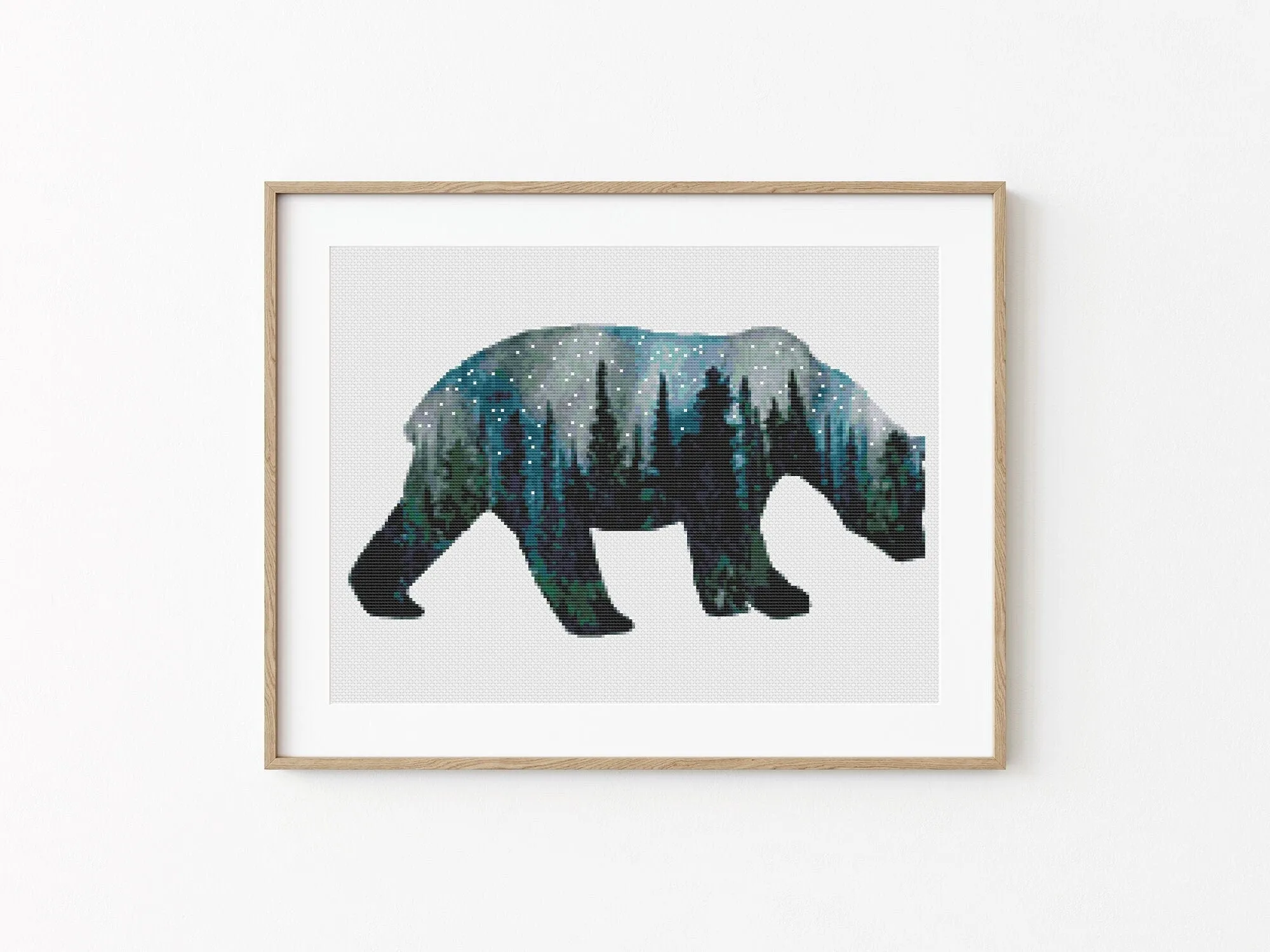 Galaxy Bear Cross Stitch Pattern #466