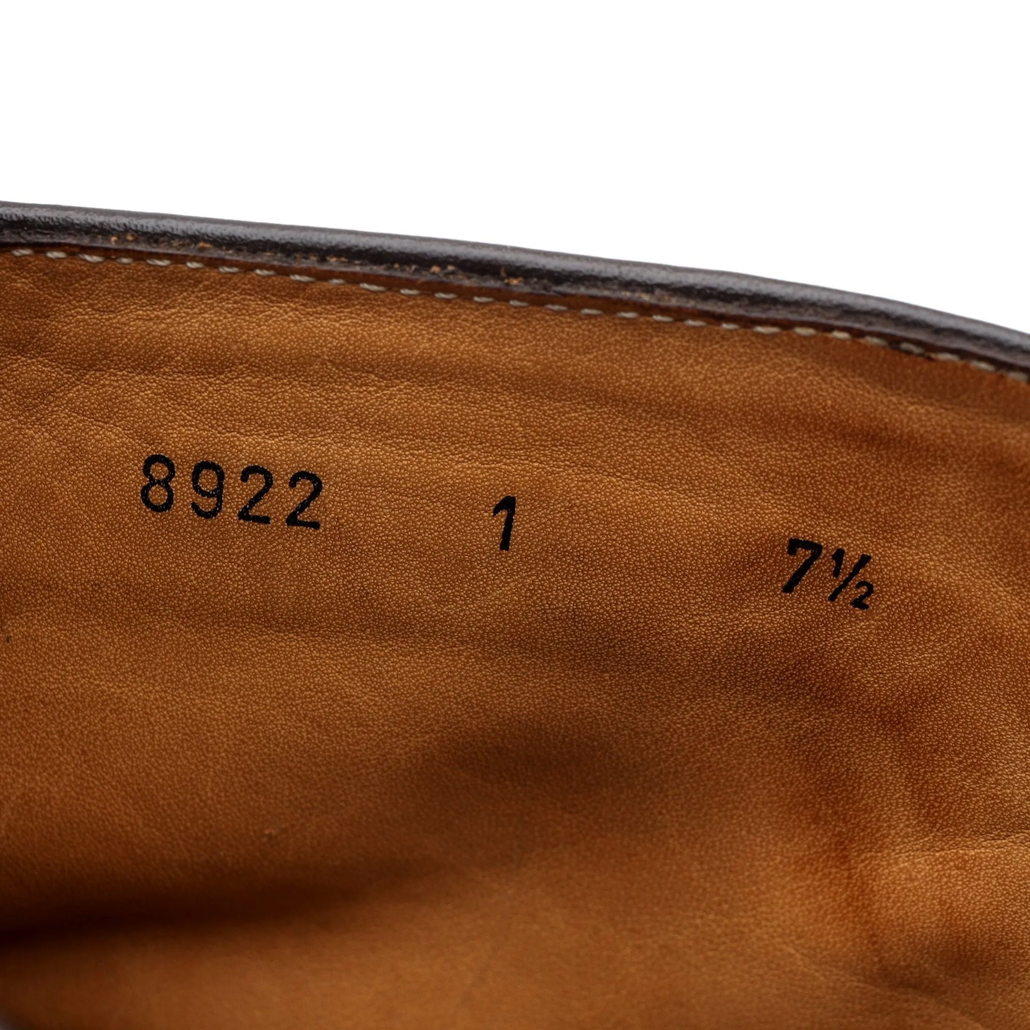 'Gladiator 8922' Tan Brown Grain Leather Brogue Boots UK 7.5