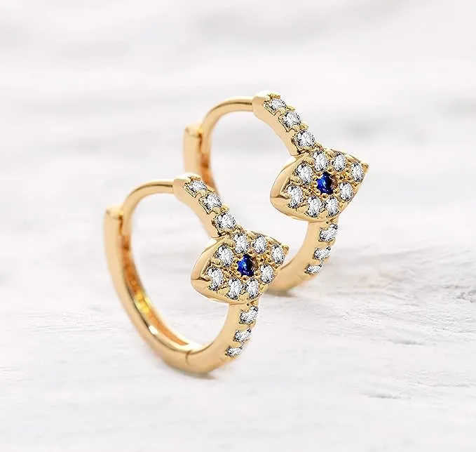 Gold Cuff Earrings Huggie Earrings for Women