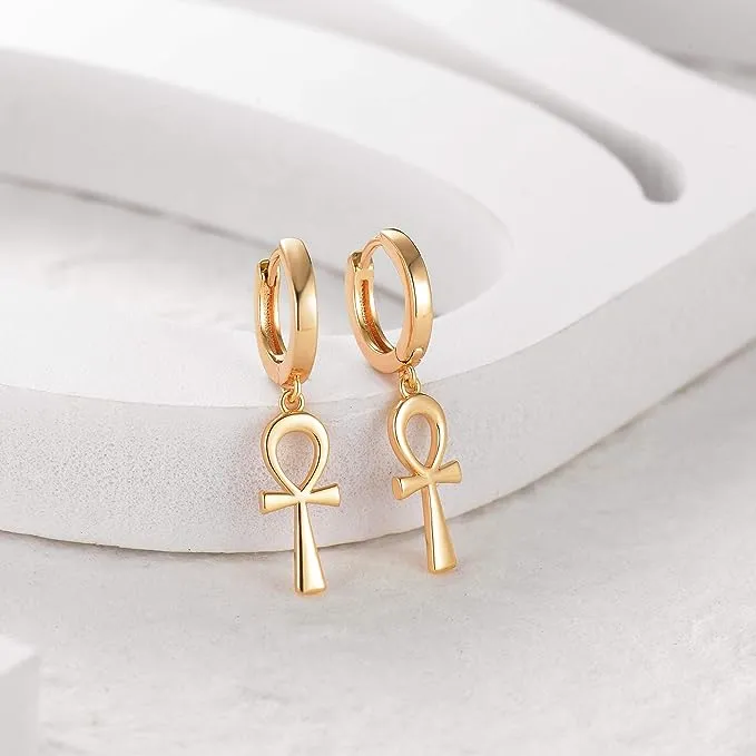 Gold Cuff Earrings Huggie Earrings for Women
