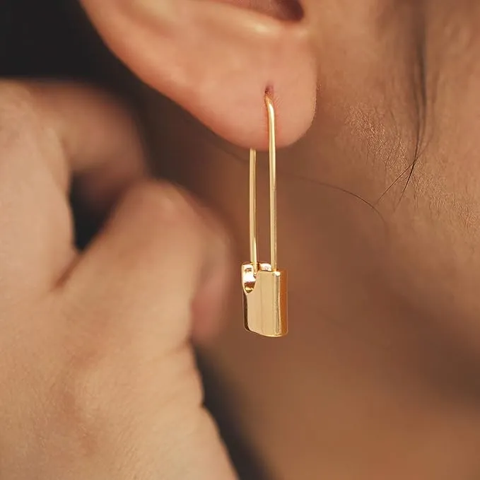 Gold Cuff Earrings Huggie Earrings for Women