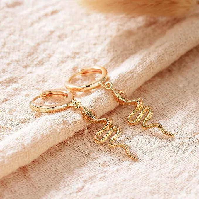 Gold Cuff Earrings Huggie Earrings for Women