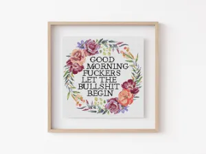 Good Morning Cross Stitch Pattern #1479
