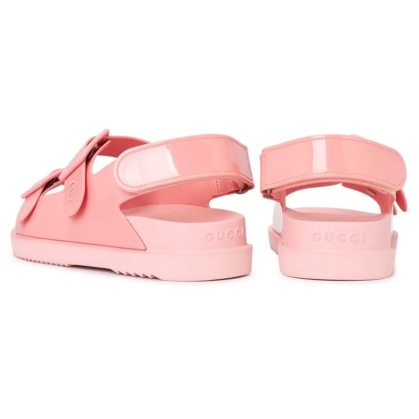 Gucci Sandal with Mini Double G in Pink