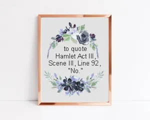 Hamlet Cross Stitch Pattern #881
